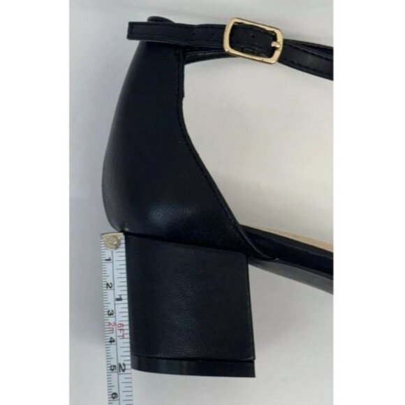 DE BLOSSOM / Annie-50/ Black / Block Heel / Open-Toe Sandals / With Ankle Strap - Picture 5 of 7